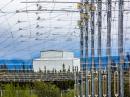 A portion of the HAARP antenna field.