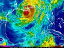 Hurricane Isaac made landfall west of New Orleans, Louisiana on Tuesday, August 28. This image shows Isaac on Wednesday, August 29. [Radar image courtesy of NOAA]