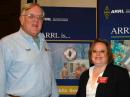 ARRL Hudson Division Director Frank Fallon, N2FF (left), retired after more than 14 years of service to the ARRL Board of Directors at the conclusion of its 2011 Annual Meeting. Hudson Division Vice Director Joyce Birmingham, KA2ANF (right), now moves into the Director position.