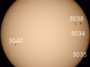 Sunspot AR3038 has a 'beta-gamma' magnetic field that harbors energy for M-class solar flares. [Photo courtesy of Kevin Parker of Mackay, Queensland, Australia]